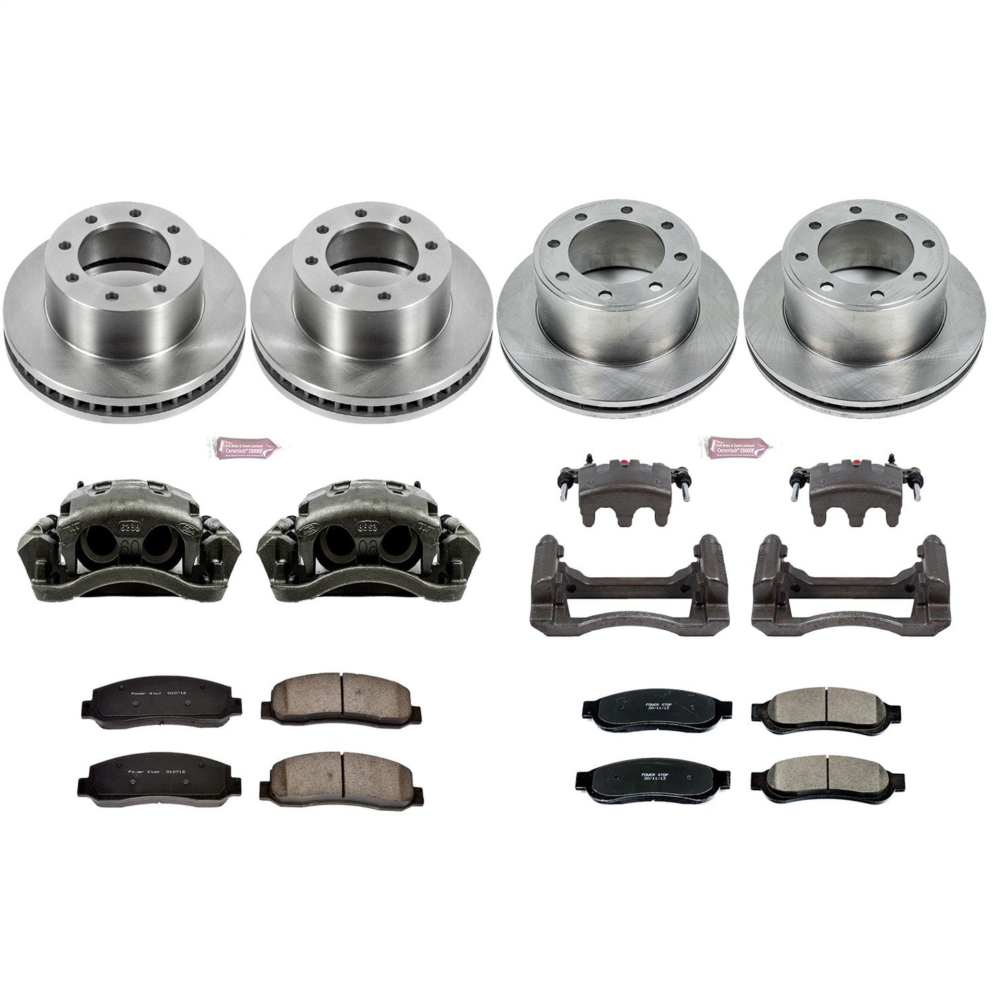 PowerStop 2010 Ford F-350 Super Duty Front & Rear Autospecialty Kit w/Cals (KCOE5573)