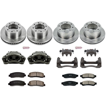 PowerStop 2010 Ford F-350 Super Duty Front & Rear Autospecialty Kit w/Cals (KCOE5573)