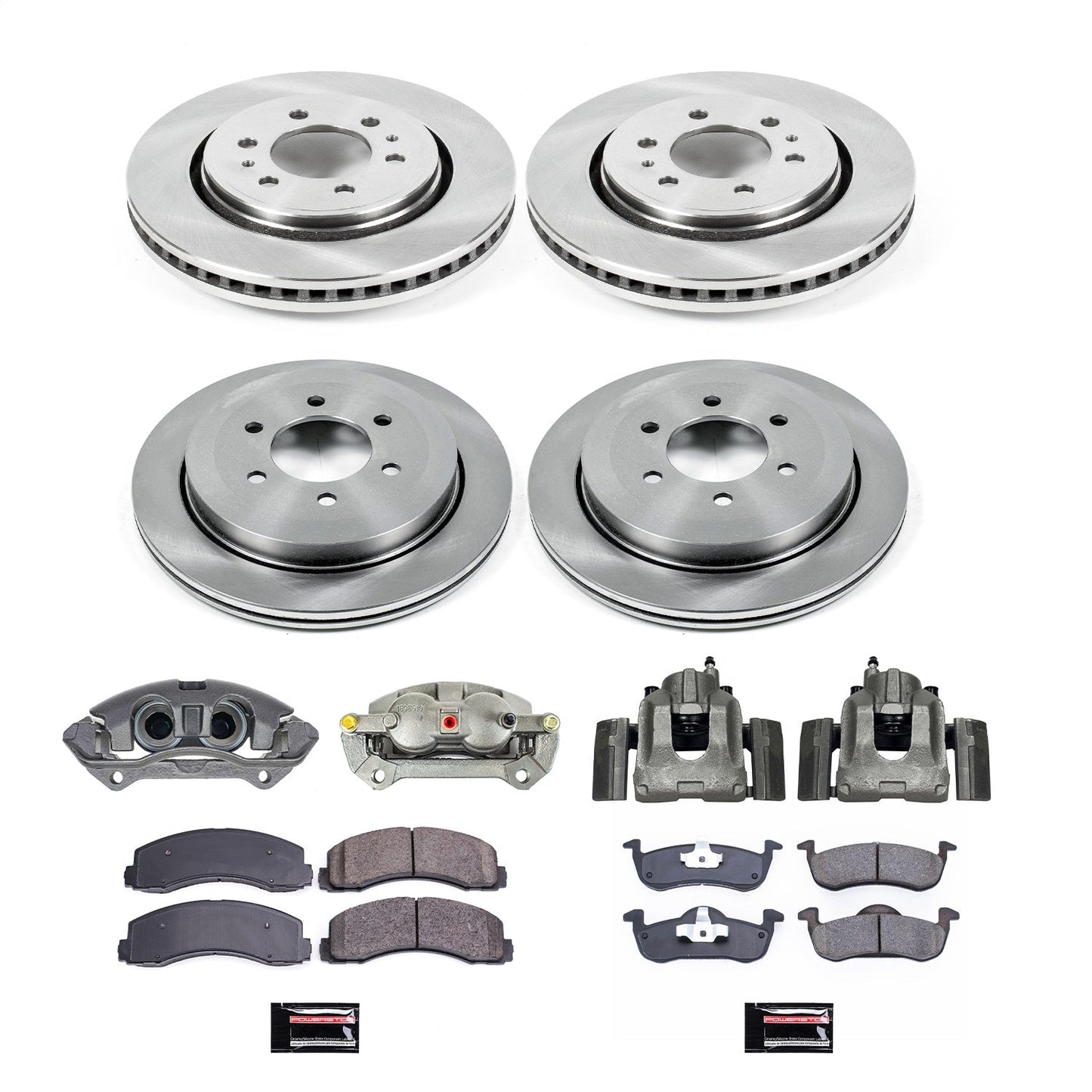 PowerStop 10-17 Ford Expedition Front & Rear Autospecialty Kit w/Cals (KCOE5577)
