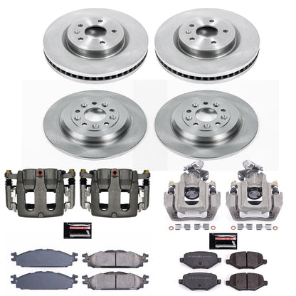 PowerStop 11-12 Lincoln MKS Front & Rear Autospecialty Kit w/Cals (KCOE5584A)