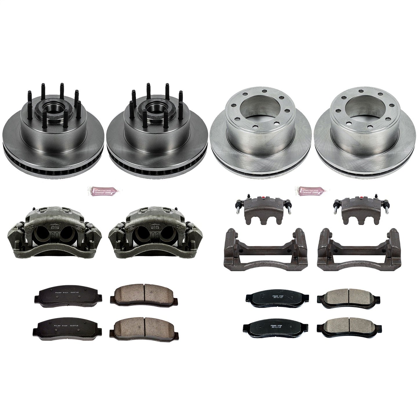 PowerStop 2010 Ford F-350 Super Duty Front & Rear Autospecialty Kit w/Cals (KCOE5587)
