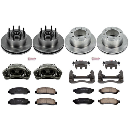PowerStop 10-11 Ford F-250 Super Duty Front & Rear Autospecialty Kit w/Cals (KCOE5590)
