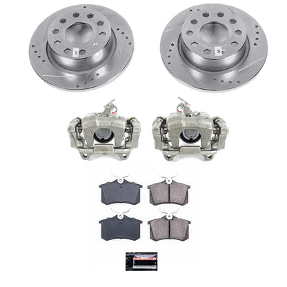 PowerStop 2019 Volkswagen Beetle Rear Autospecialty Brake Kit w/Calipers (KCOE5671A)