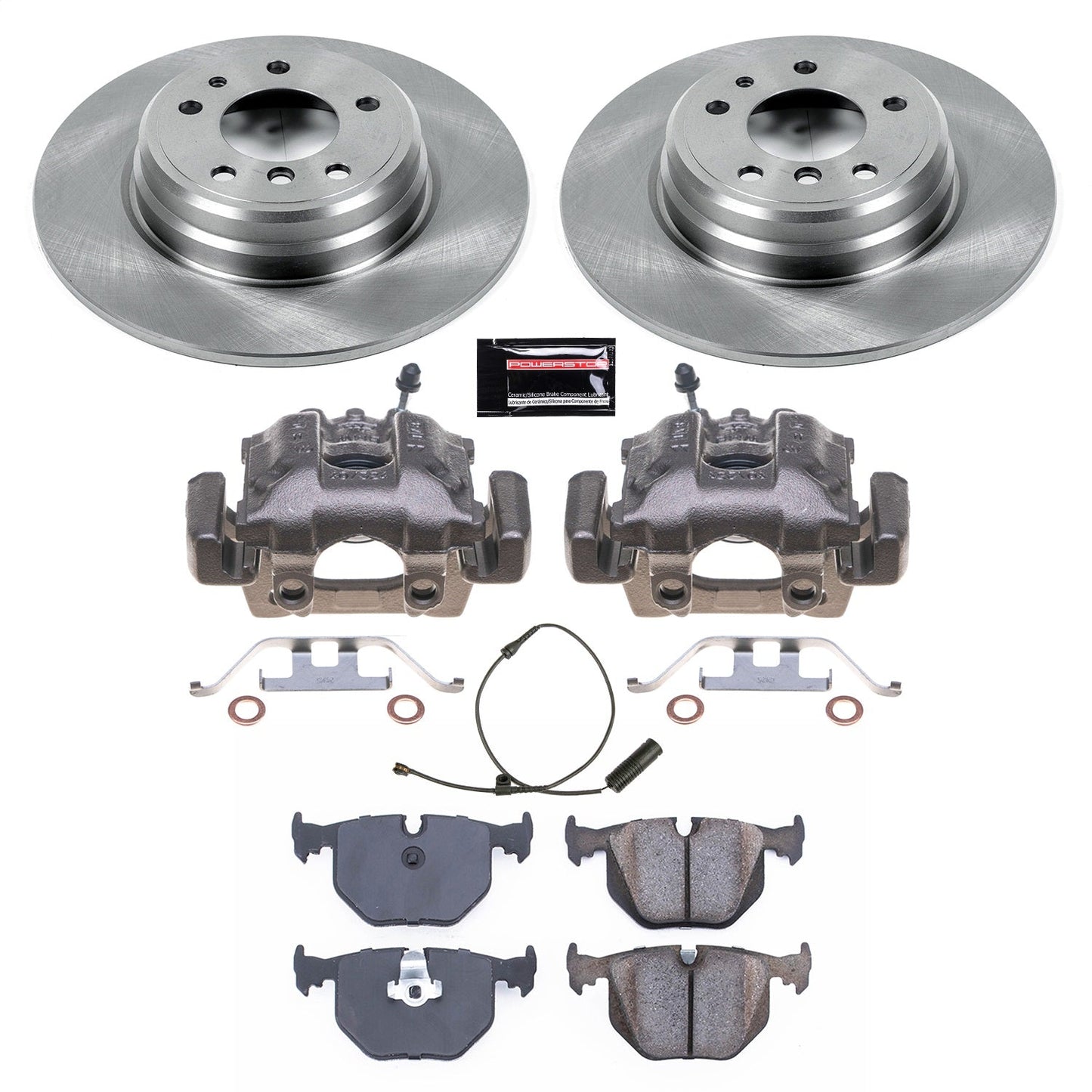 PowerStop 1995 BMW 740i Rear Autospecialty Brake Kit w/Calipers (KCOE5711)