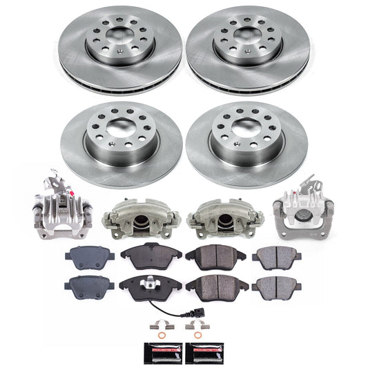 PowerStop 2012 Volkswagen Beetle Front and Rear Autospecialty Kit w/Calipers (KCOE5747A)