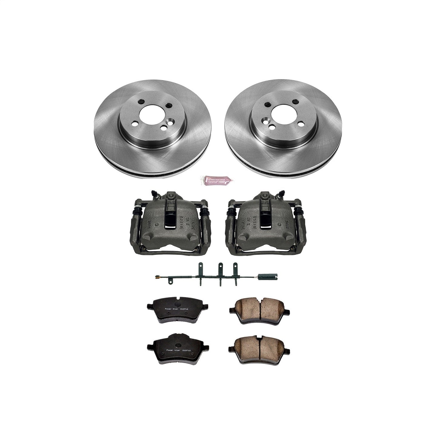 PowerStop 07-08 Mini Cooper Front Autospecialty Brake Kit w/Calipers (KCOE5784)