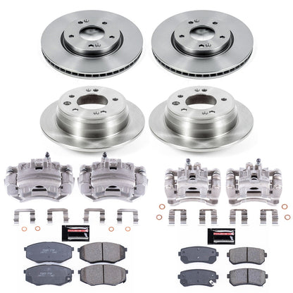 PowerStop 10-12 Hyundai Tucson Front & Rear Autospecialty Brake Kit w/Calipers (KCOE5807)