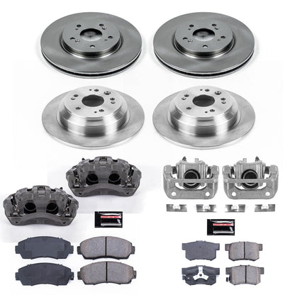 PowerStop 10-11 Honda Accord Crosstour Front & Rear Autospecialty Brake Kit w/Calipers (KCOE5815)