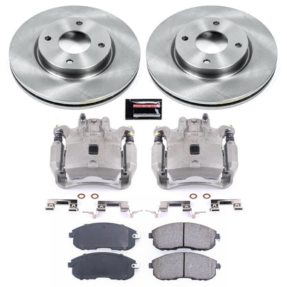 PowerStop 07-12 Nissan Versa Front Autospecialty Brake Kit w/Calipers (KCOE5817A)