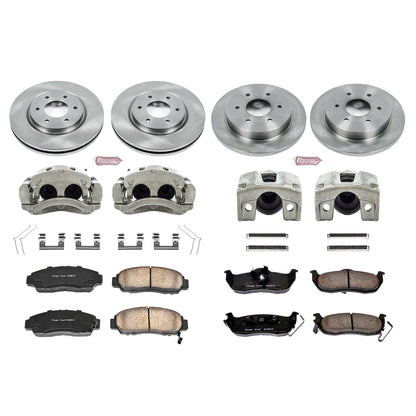 PowerStop 12-15 Nissan Armada Front & Rear Autospecialty Kit w/Cals (KCOE5822)