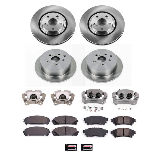 PowerStop 11-20 Toyota Sienna Front and Rear Autospecialty Kit w/Cals (KCOE5828A)