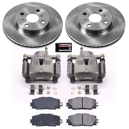 PowerStop 2013 Scion iQ Front Autospecialty Brake Kit w/Calipers (KCOE5863)