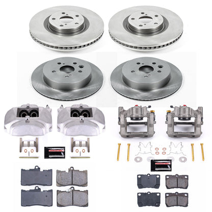 PowerStop 09-11 Lexus GS350 Front & Rear Autospecialty Kit w/Cals (KCOE5869)