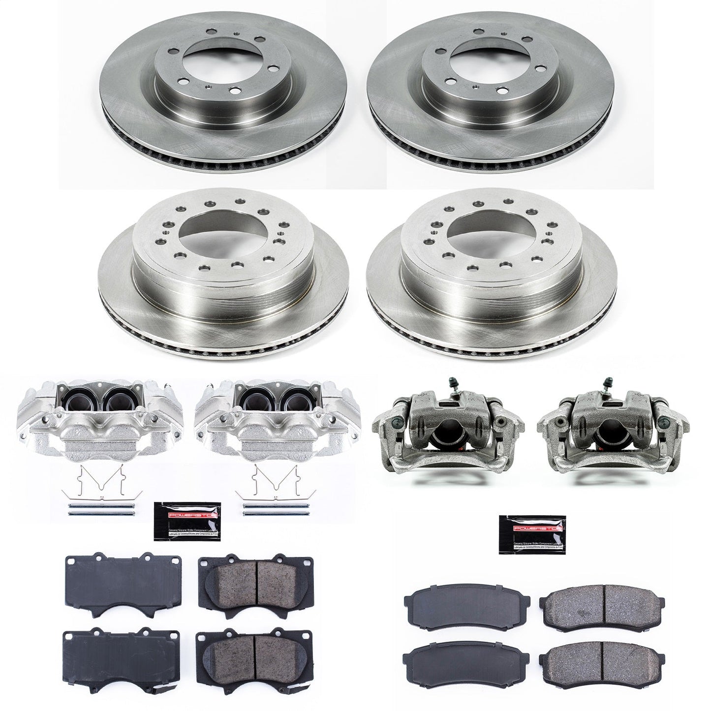 PowerStop 10-15 Lexus GX460 Front & Rear Autospecialty Kit w/Cals (KCOE5874)