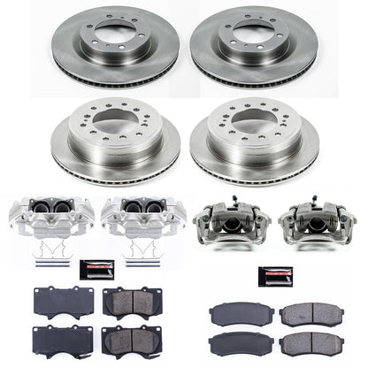 PowerStop 10-15 Lexus GX460 Front & Rear Autospecialty Kit w/Cals (KCOE5874)