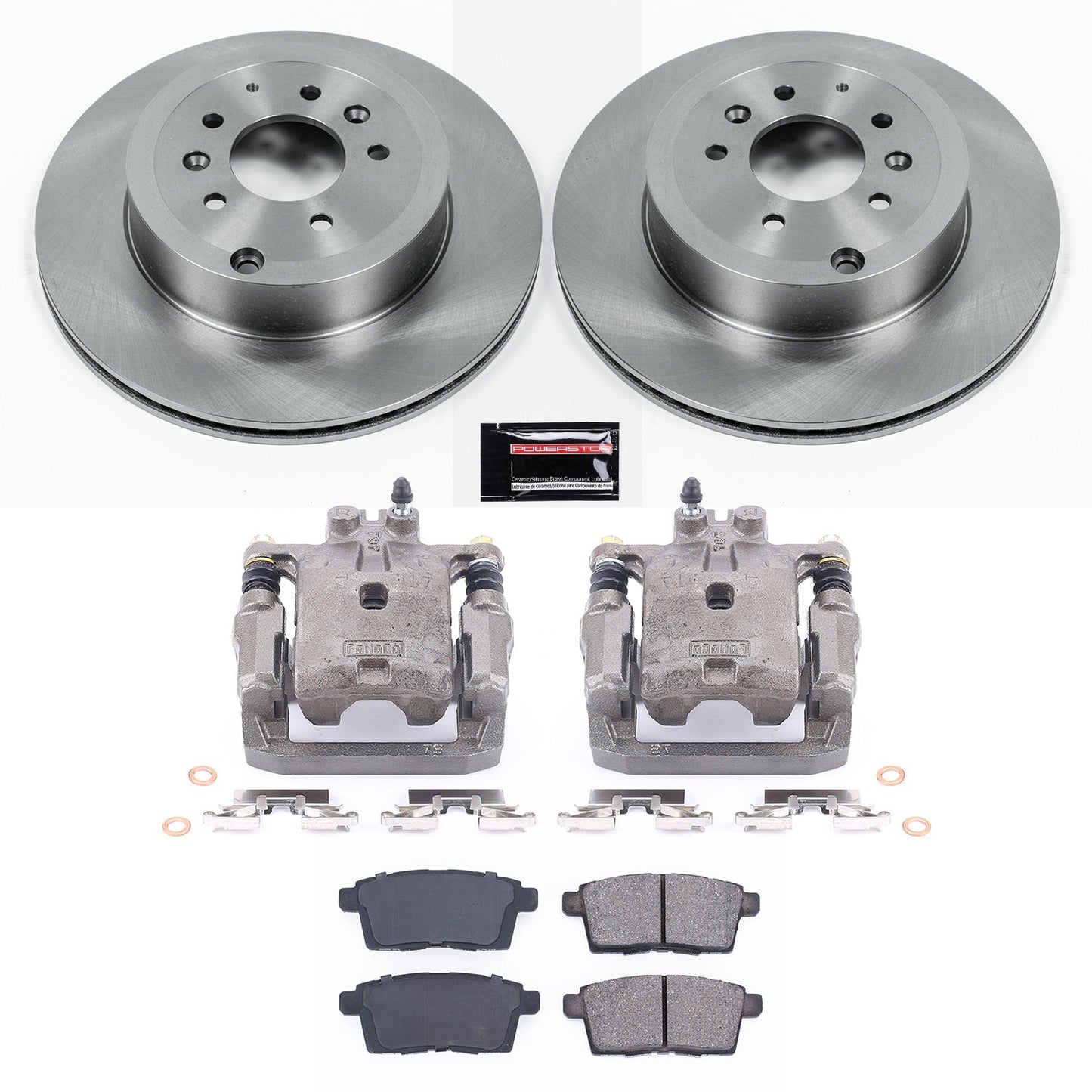 PowerStop 07-15 Mazda CX-9 Rear Autospecialty Brake Kit w/Calipers (KCOE5877A)