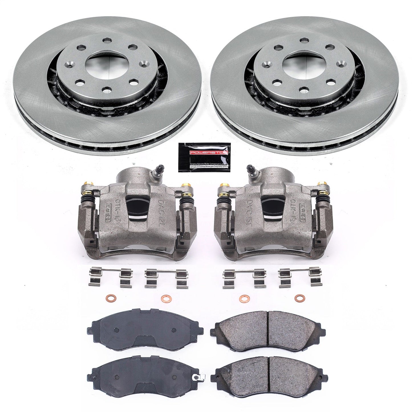 PowerStop 04-11 Chevrolet Aveo Front Autospecialty Brake Kit w/Calipers (KCOE5893)