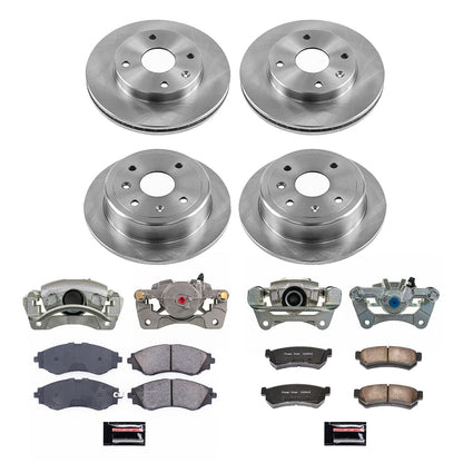 PowerStop 07-08 Suzuki Reno Front & Rear Autospecialty Kit w/Cals (KCOE5896)