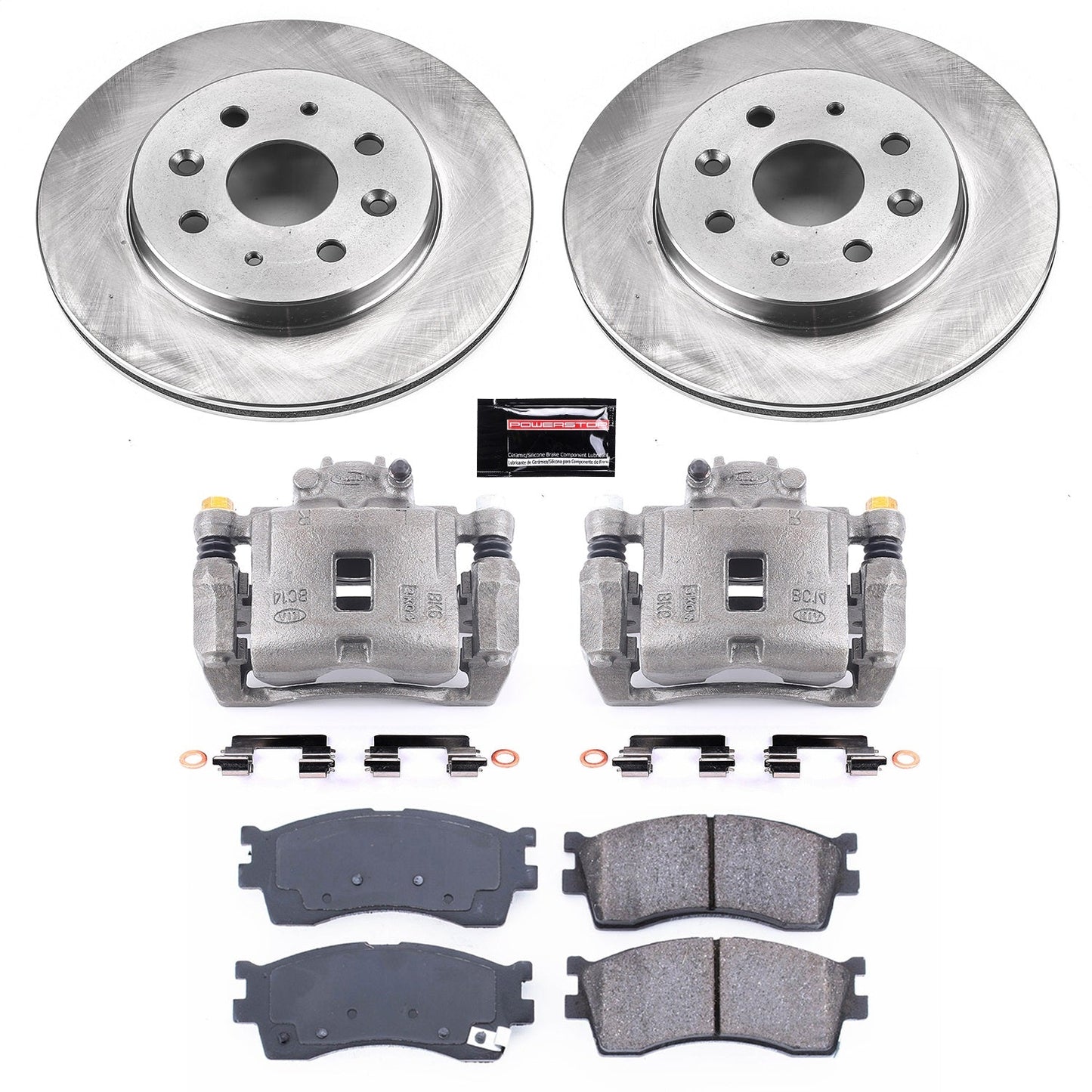 PowerStop 03-05 Kia Rio Front Autospecialty Brake Kit w/Calipers (KCOE5902)