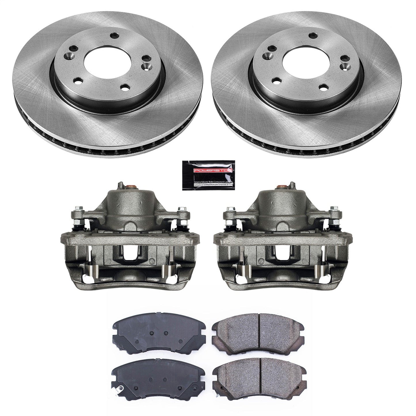 PowerStop 10-11 Kia Soul Front Autospecialty Brake Kit w/Calipers (KCOE5913)