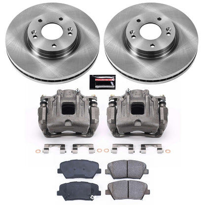 PowerStop 10-12 Hyundai Santa Fe Front Autospecialty Brake Kit w/Calipers (KCOE5926)