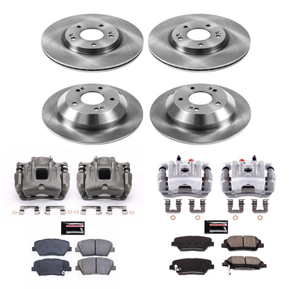 PowerStop 10-12 Hyundai Santa Fe Front & Rear Autospecialty Brake Kit w/Calipers (KCOE5927)