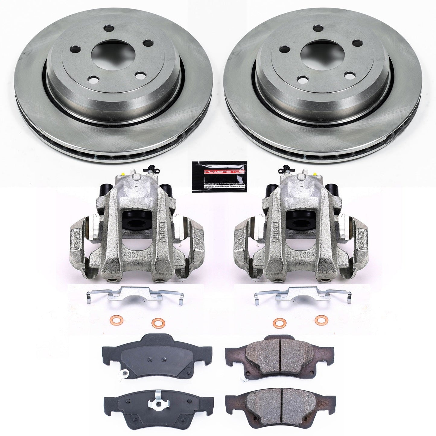 PowerStop 11-19 Dodge Durango Rear Autospecialty Brake Kit w/Calipers (KCOE5953)
