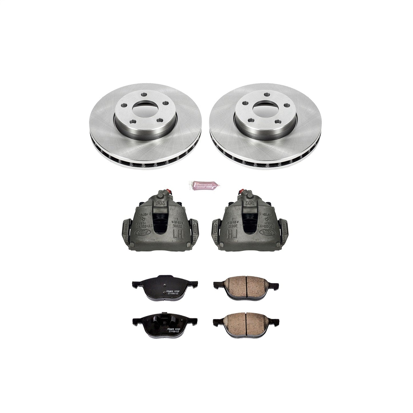 PowerStop 13-18 Ford C-Max Front Autospecialty Brake Kit w/Calipers (KCOE5976A)