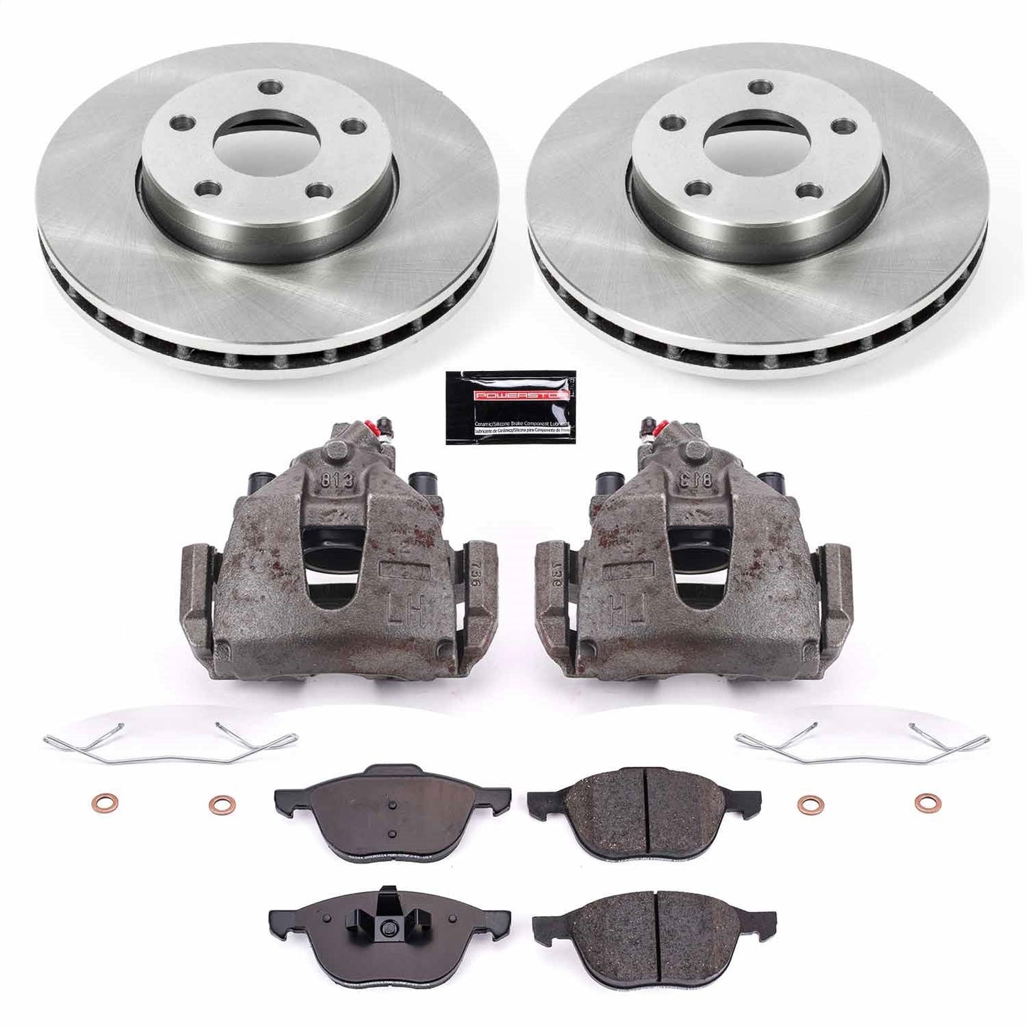 PowerStop 12-13 Volvo C30 Front Autospecialty Brake Kit w/Calipers (KCOE5976B)