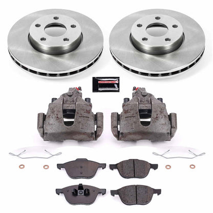 PowerStop 12-13 Volvo C30 Front Autospecialty Brake Kit w/Calipers (KCOE5976B)