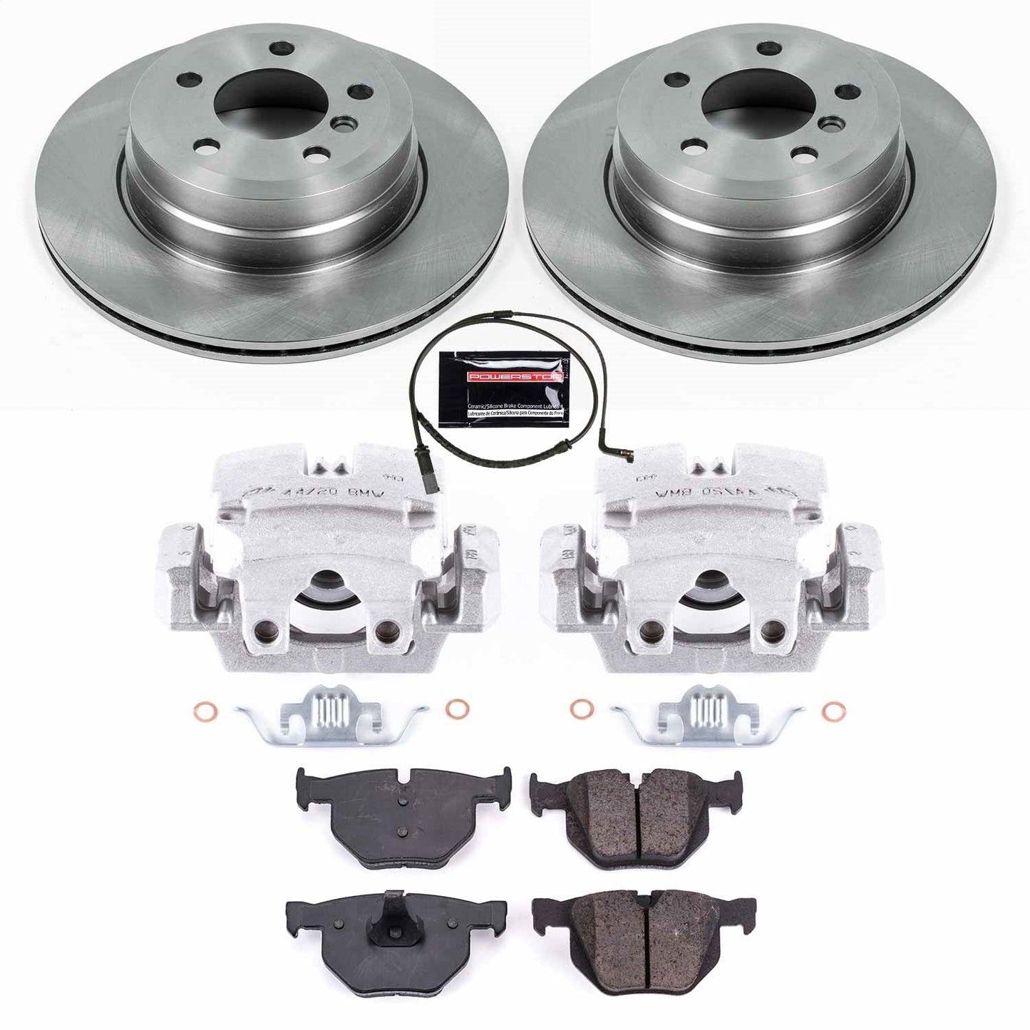 PowerStop 07-15 BMW X5 Rear Autospecialty Brake Kit w/Calipers (KCOE5984)
