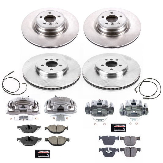PowerStop 2009 BMW 750i Front & Rear Autospecialty Kit w/Cals (KCOE6013)