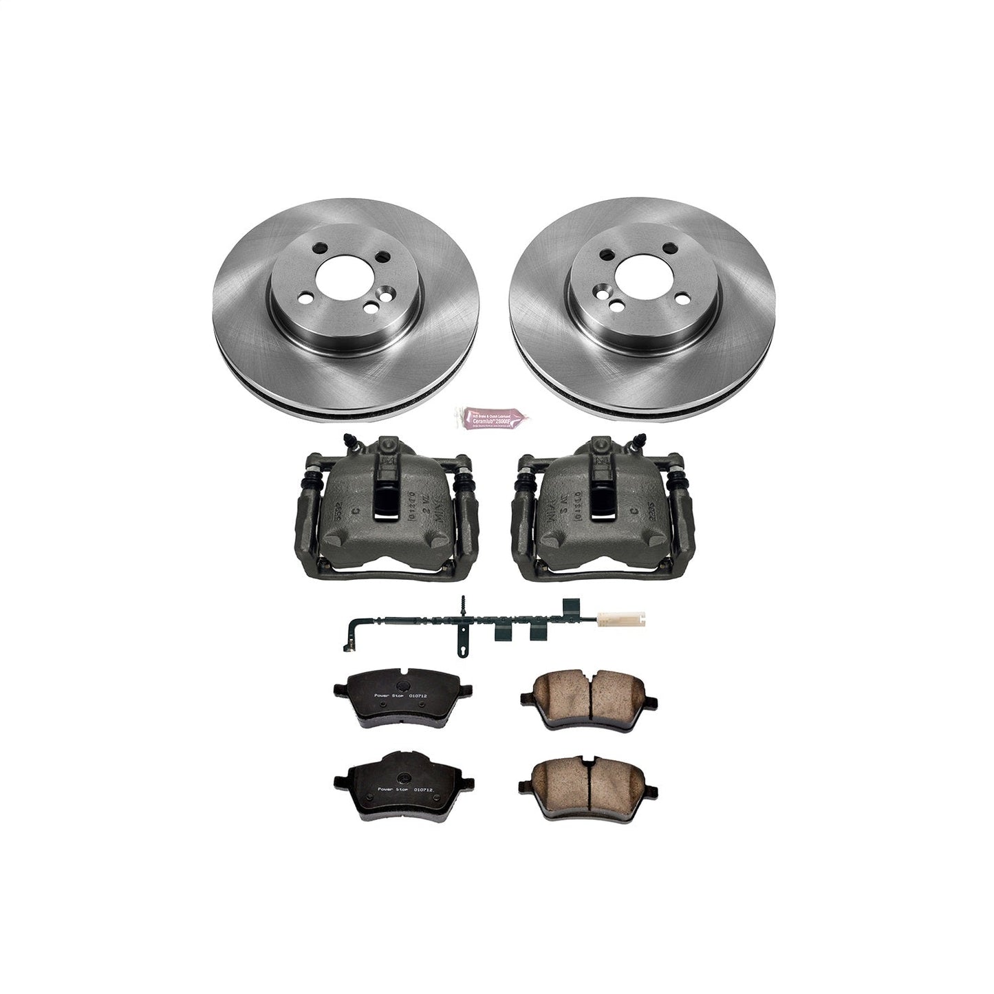PowerStop 07-10 Mini Cooper Front Autospecialty Brake Kit w/Calipers (KCOE6068)