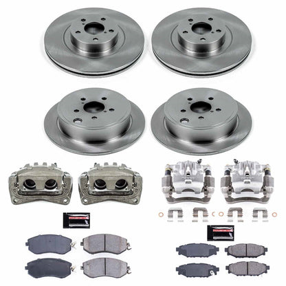 PowerStop 13-14 Subaru Legacy Front & Rear Autospecialty Brake Kit w/Calipers (KCOE6083A)