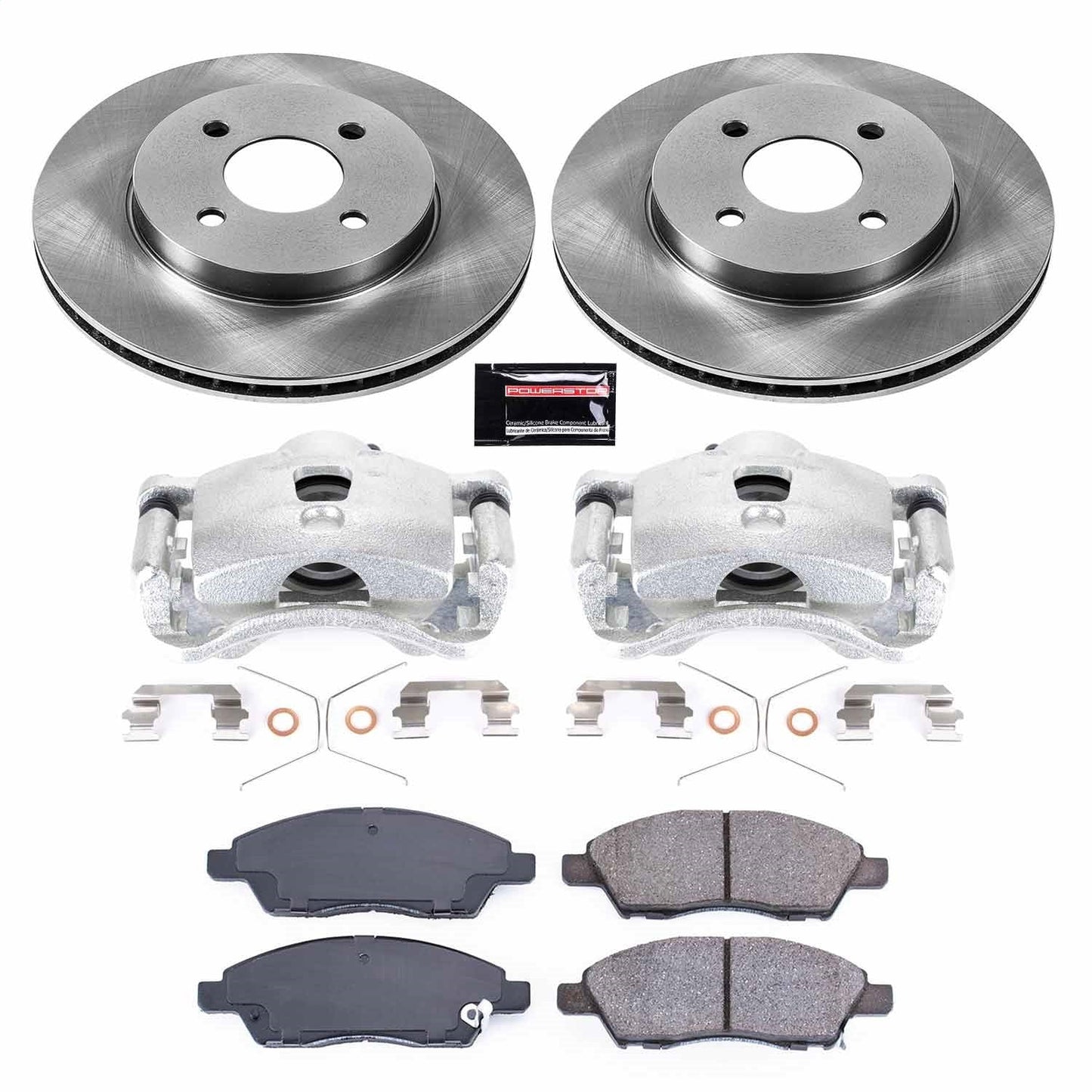 PowerStop 2012 Nissan Versa Front Autospecialty Brake Kit w/Calipers (KCOE6096A)