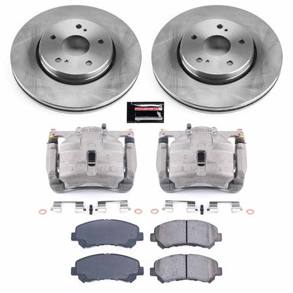 PowerStop 10-13 Suzuki Kizashi Front Autospecialty Brake Kit w/Calipers (KCOE6102)