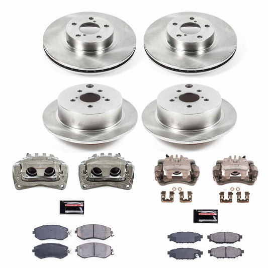 PowerStop 12-16 Subaru Impreza Front & Rear Autospecialty Brake Kit w/Calipers (KCOE6113)