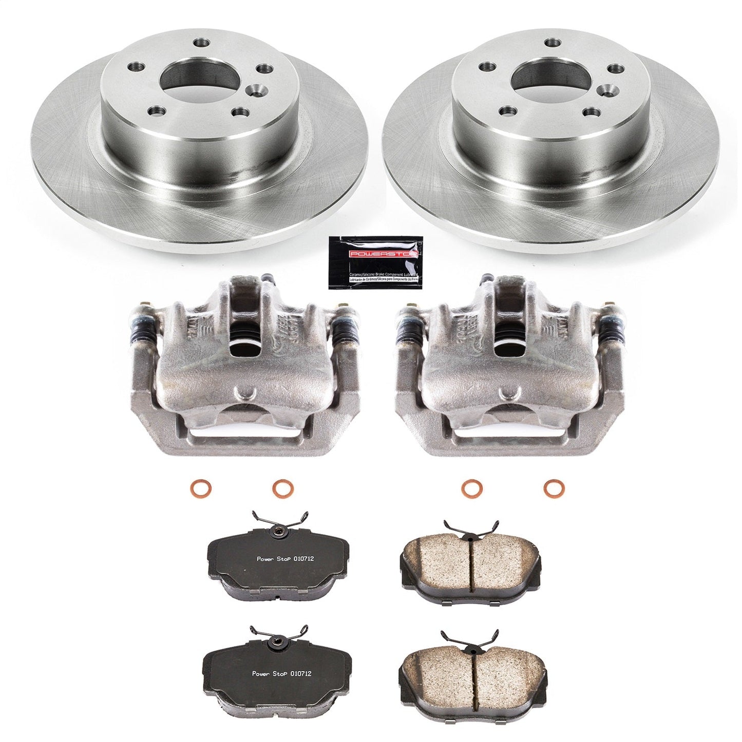PowerStop 99-04 Land Rover Discovery Rear Autospecialty Brake Kit w/Calipers (KCOE6152)