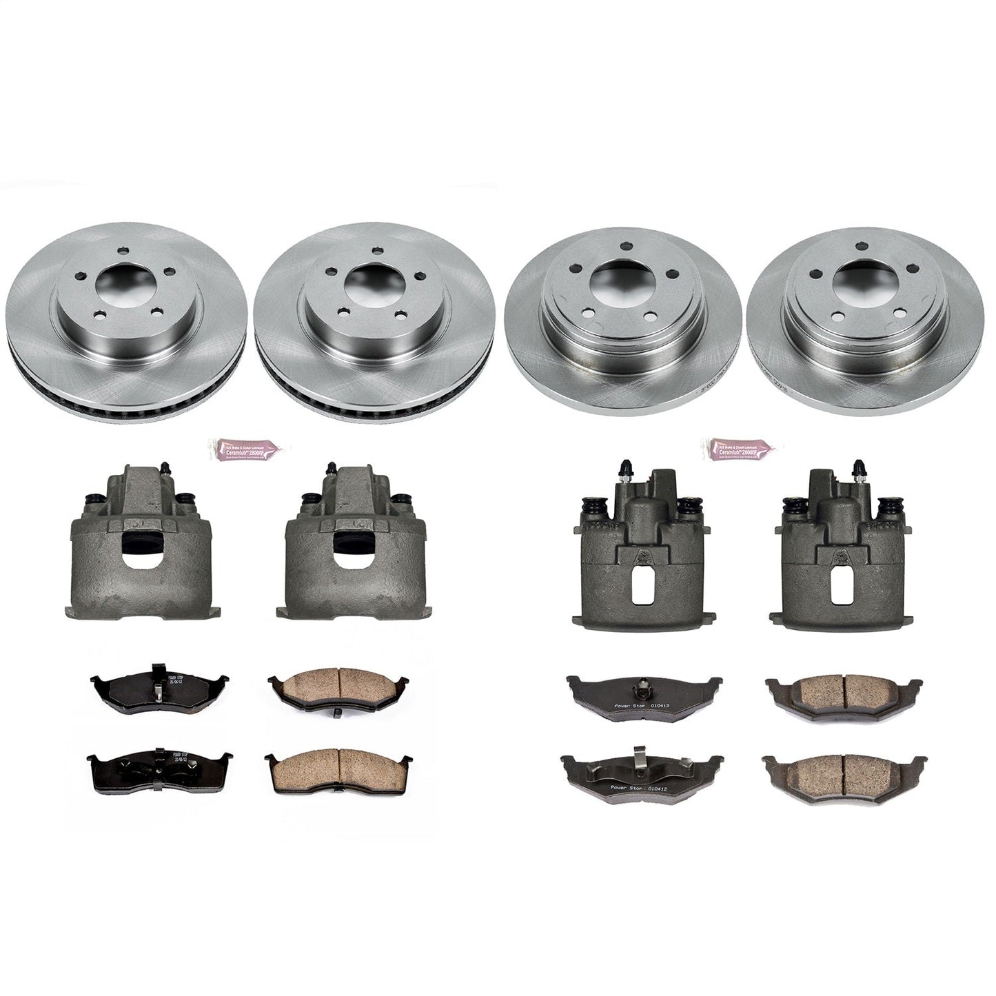 PowerStop 98-04 Chrysler Concorde Front & Rear Autospecialty Brake Kit w/Calipers (KCOE6177)