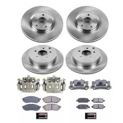 PowerStop 15-17 Infiniti QX70 Front & Rear Autospecialty Kit w/Cals (KCOE6237A)