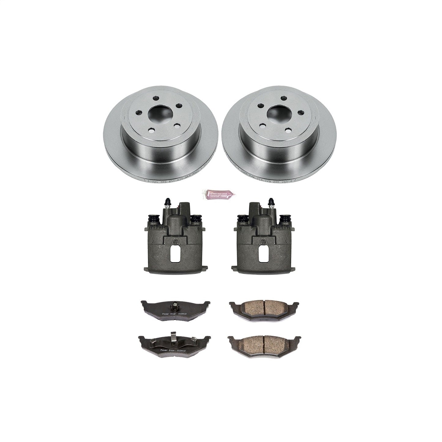 PowerStop 01-06 Chrysler Sebring Rear Autospecialty Brake Kit w/Calipers (KCOE6266A)