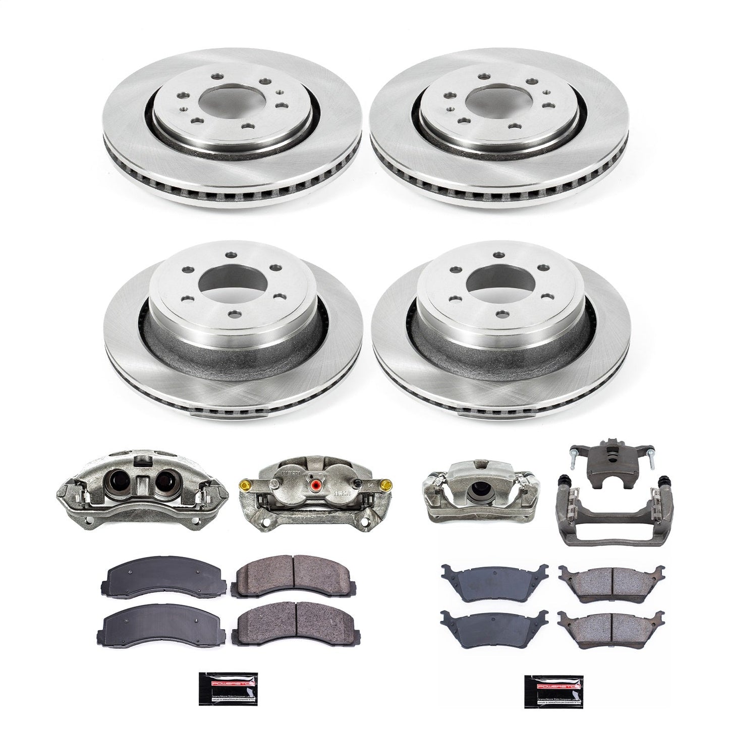 PowerStop 12-18 Ford F-150 Front & Rear Autospecialty Kit w/Cals (KCOE6268)