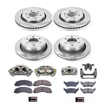 PowerStop 12-18 Ford F-150 Front & Rear Autospecialty Kit w/Cals (KCOE6268)