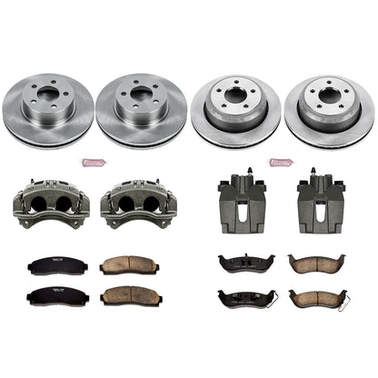 PowerStop 10-11 Ford Ranger Front & Rear Autospecialty Brake Kit w/Calipers (KCOE6273)