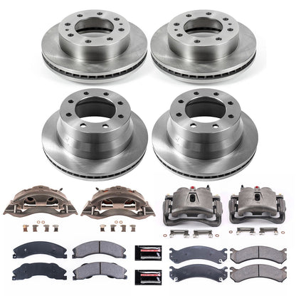 PowerStop 09-20 Chevrolet Express 3500 Front & Rear Autospecialty Kit w/Calipers (KCOE6274)