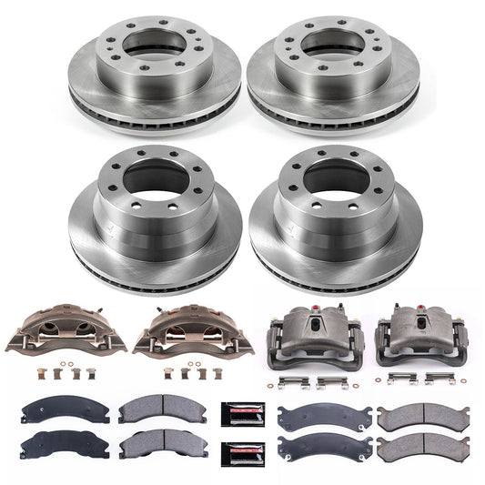 PowerStop 09-20 Chevrolet Express 3500 Front & Rear Autospecialty Kit w/Calipers (KCOE6274)