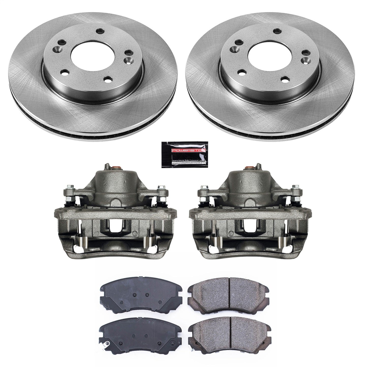 PowerStop 10-11 Kia Soul Front Autospecialty Brake Kit w/Calipers (KCOE6309)