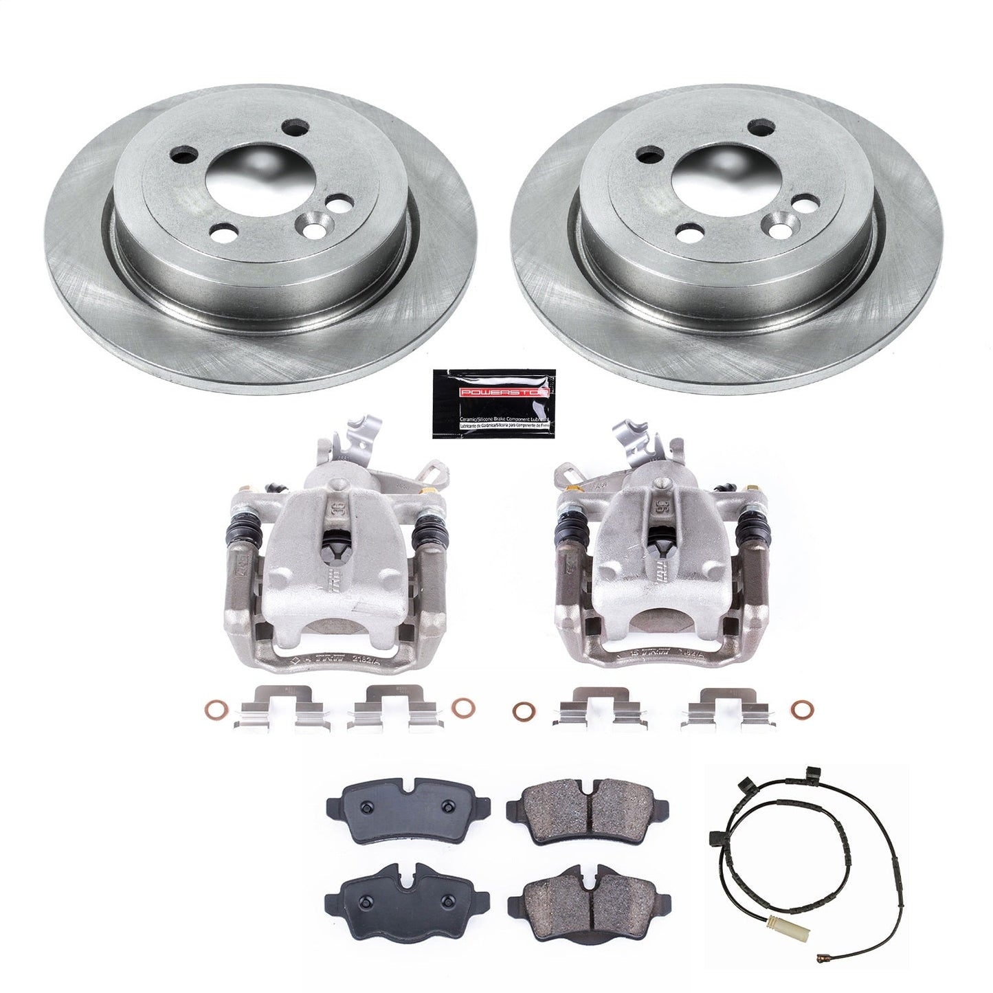 PowerStop 11-15 Mini Cooper Rear Autospecialty Kit w/Calipers (KCOE6331)