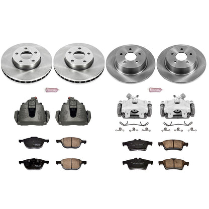 PowerStop 13-18 Ford C-Max Front & Rear Autospecialty Brake Kit w/Calipers (KCOE6397)