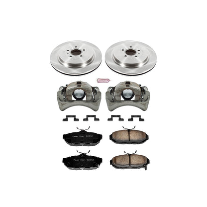 PowerStop 13-14 Ford Mustang Rear Autospecialty Brake Kit w/Calipers (KCOE6402)